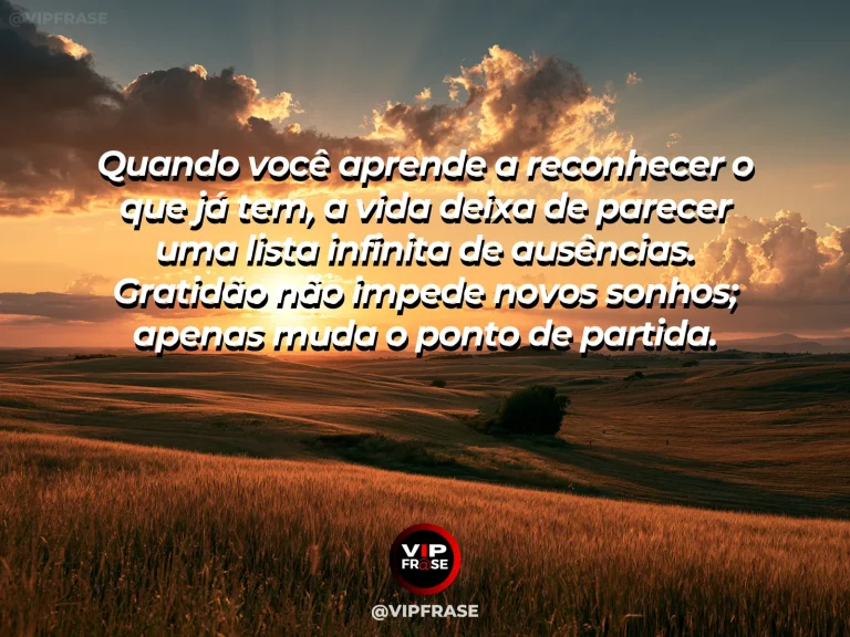 Mensagem de reflexão sobre gratidao e sabedoria, com mesa de almoço simples e abundante em jardim ensolarado, com frutas, flores e luz quente, transmitindo gratidão.