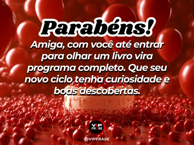 Duas amigas passeando entre estantes de uma livraria.