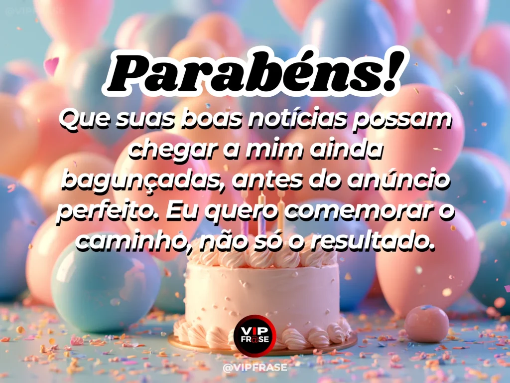 Mensagem de aniversário para irmã sobre conquistas em construção, com presente sendo embrulhado e detalhes de festa.