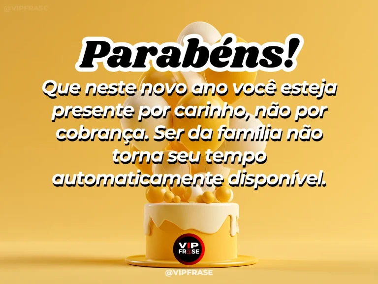 Mensagem de aniversário para irmã sobre respeitar o tempo, com mesa tranquila, cadeira e relógio discreto ao fundo.