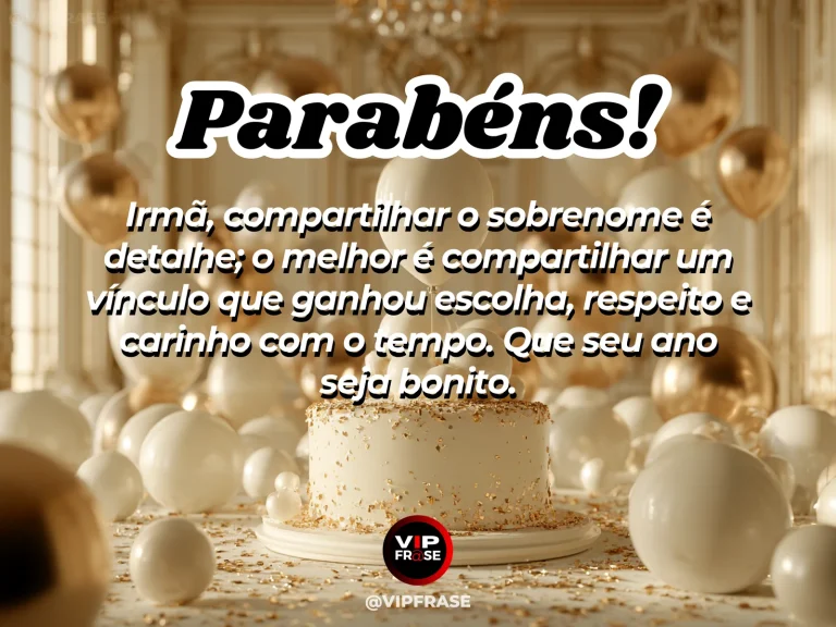 Mensagem de aniversário para irmã sobre vínculo e afeto, com retrato elegante de duas irmãs