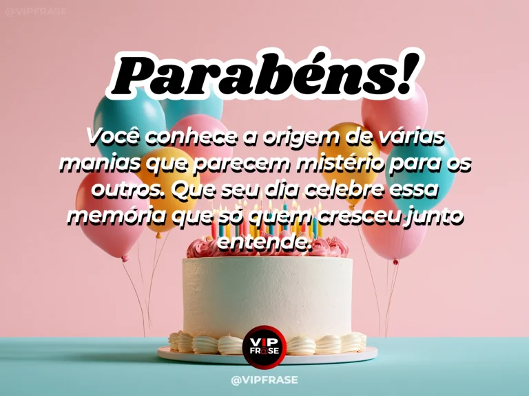 Mensagem de aniversário para irmã sobre manias compartilhadas, com objetos cotidianos e flores