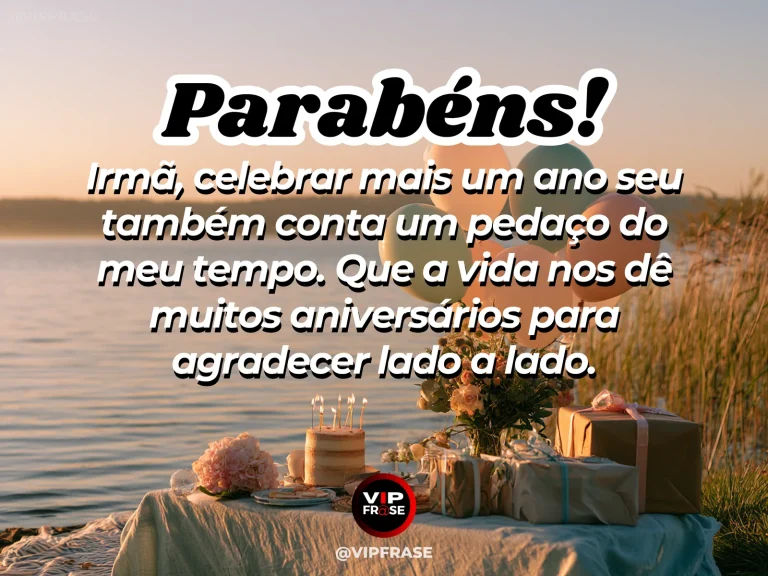 Mensagem emocionante de aniversário para irmã sobre o tempo compartilhado, com duas irmãs caminhando lado a lado.