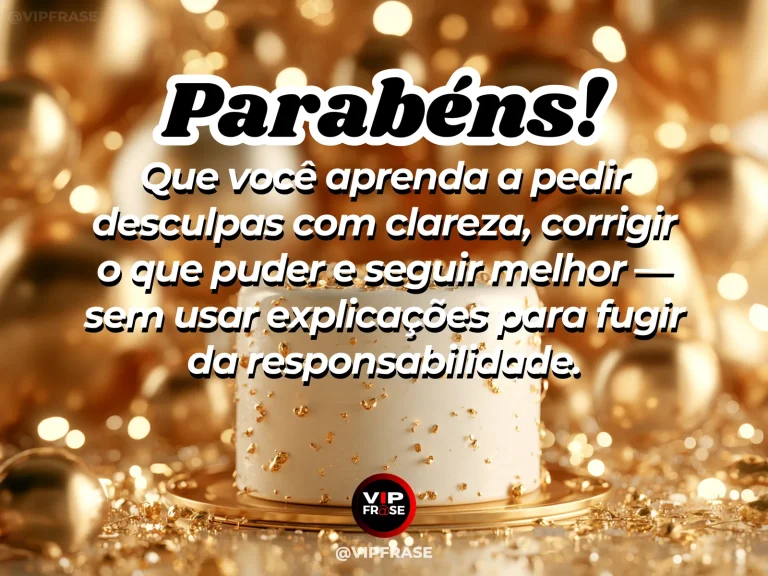 Frase de aniversário sobre pedir desculpas e reparar, com duas pessoas em conversa sincera e respeitosa.