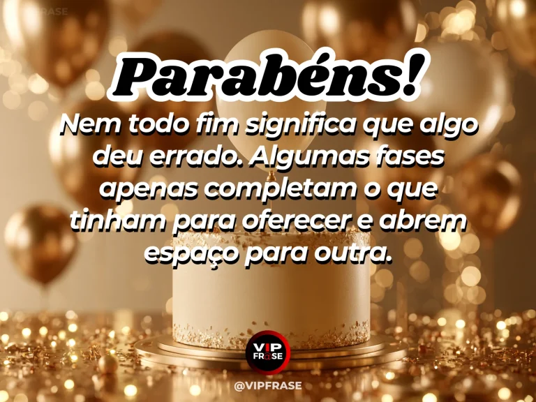 Frase de aniversário sobre recomeço, com uma porta se fechando e outra se abrindo.