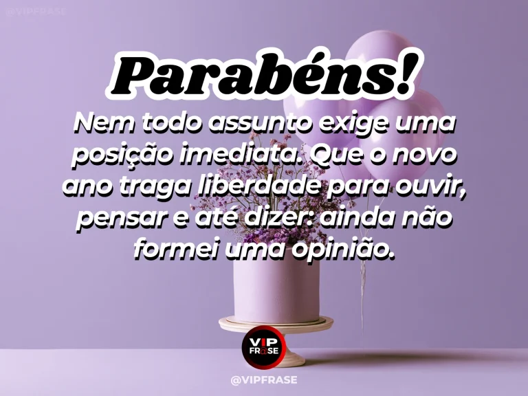 Arte de aniversário sobre reflexão antes de opinar, com ambiente calmo de leitura e contemplação.