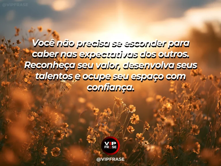 Mensagem motivacional sobre autoestima com planta crescendo em direção à luz