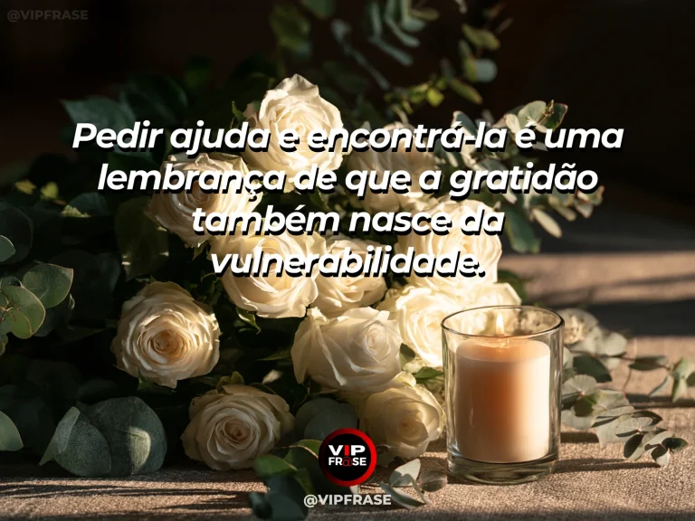 Frase de gratidão com mão estendida sendo acolhida por outra