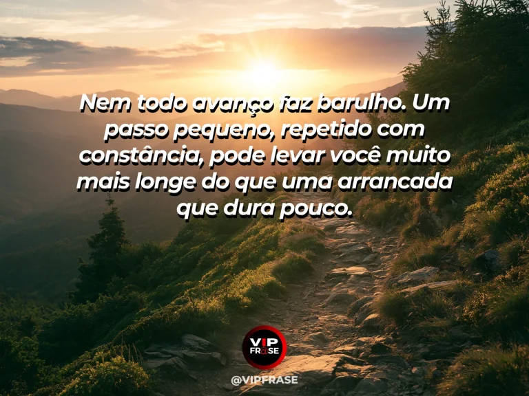 Mensagem motivacional sobre sucesso com horizonte aberto