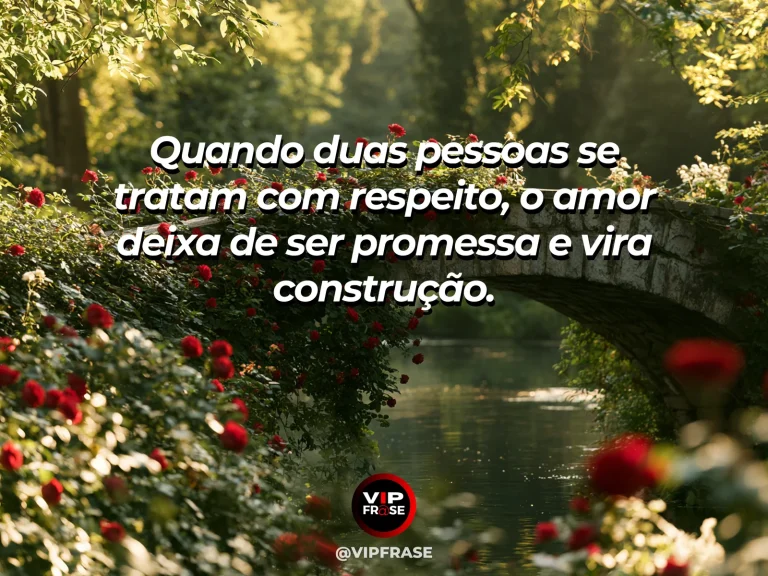 Frase sobre amor, com formas arquitetônicas complementares.
