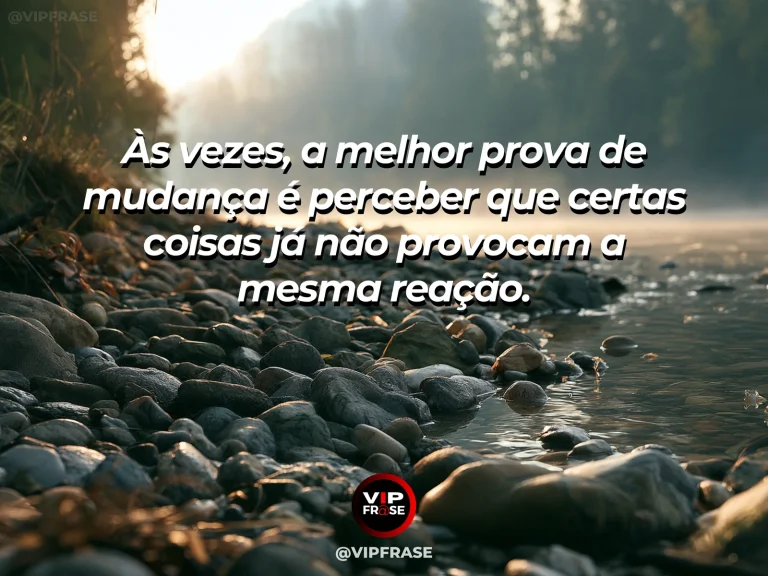 Frase reflexiva sobre superação, com rio fluindo por uma paisagem renovada.