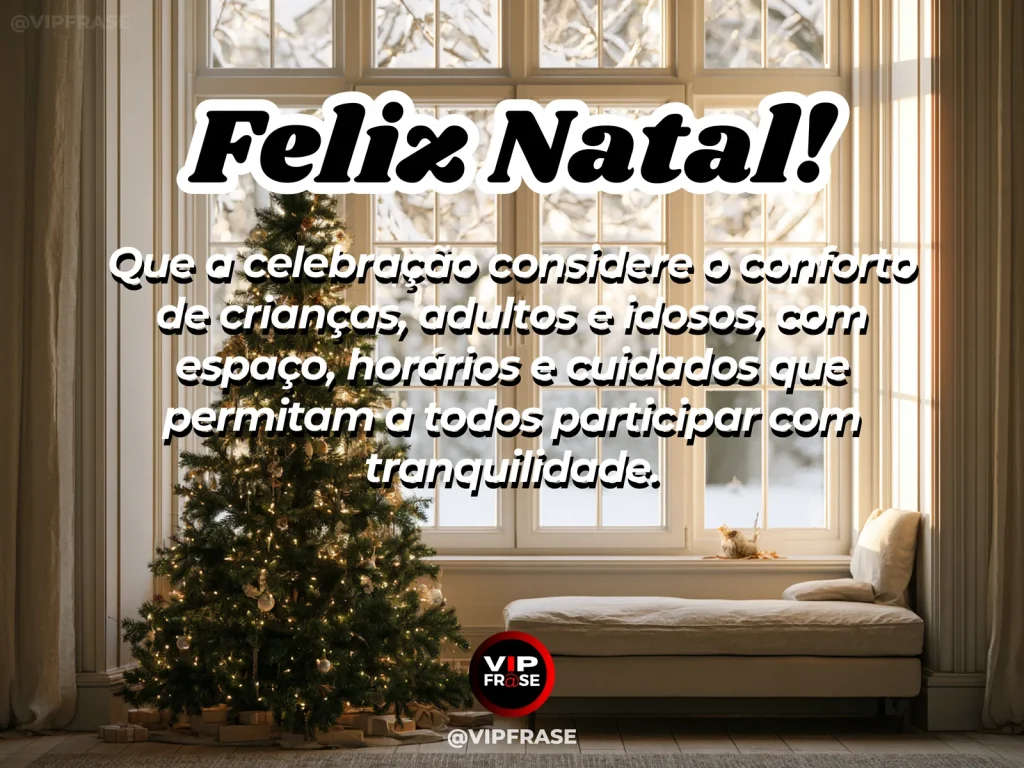 Arte de Natal sobre familia, carinho, com sala de estar natalina confortável com assentos variados e clima familiar acolhedor.