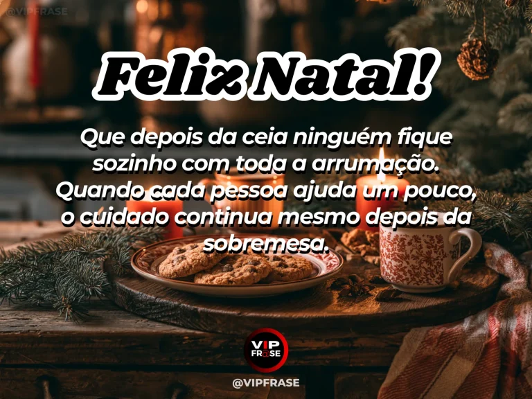 Arte de Natal sobre familia, carinho, com cozinha natalina após a ceia com louças, panos e clima de organização compartilhada.