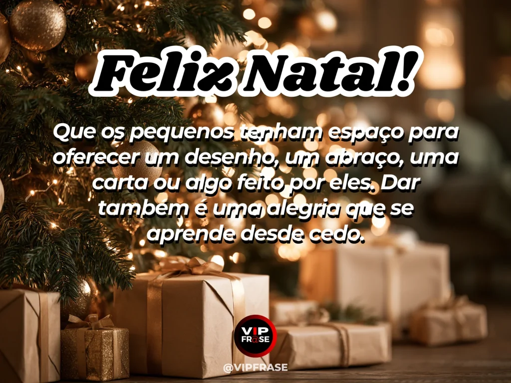 Arte de Natal sobre familia, carinho, com desenho infantil, carta e pequeno presente artesanal em ambiente natalino acolhedor.
