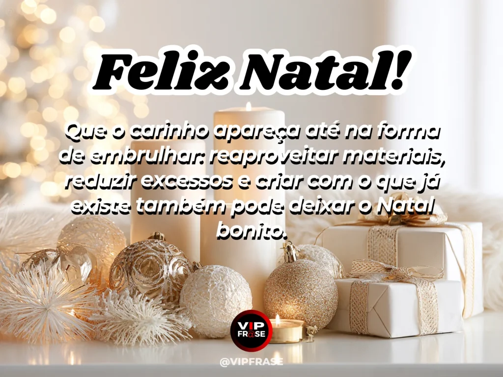 Arte de Natal sobre sabedoria, com presentes de Natal com papel pardo, barbante, ramos naturais e embrulhos artesanais sustentáveis.