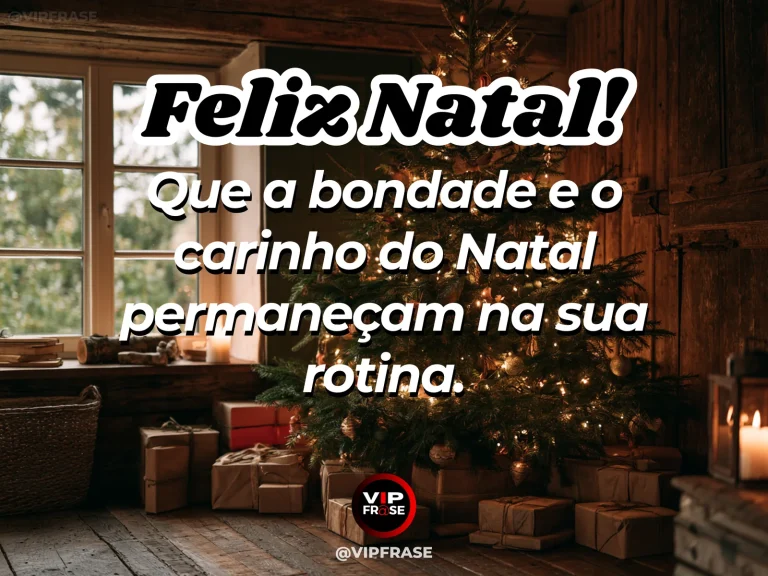 Mensagem de Natal sobre carinho, com últimas luzes natalinas acesas ao amanhecer, ramos verdes e atmosfera suave de continuidade.