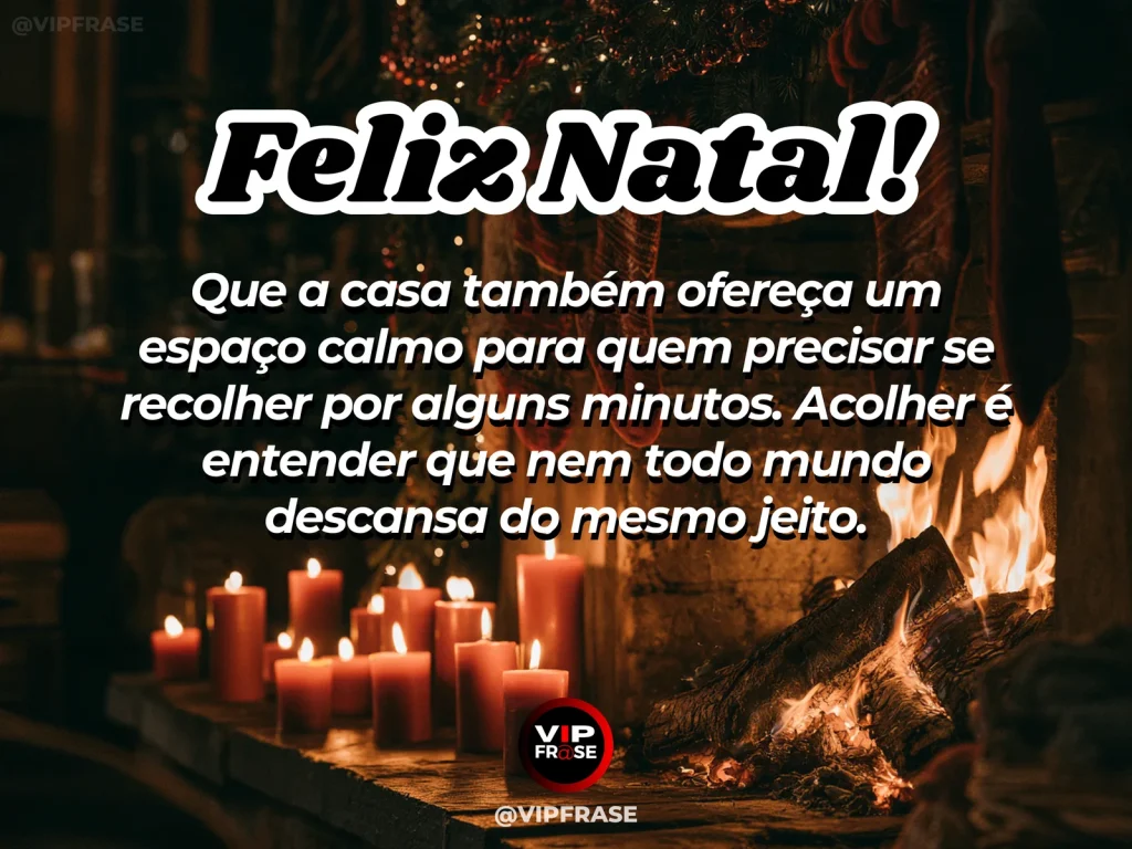 Arte de Natal sobre paz, carinho, com poltrona com manta ao lado da árvore de Natal, luzes suaves e atmosfera de recolhimento.