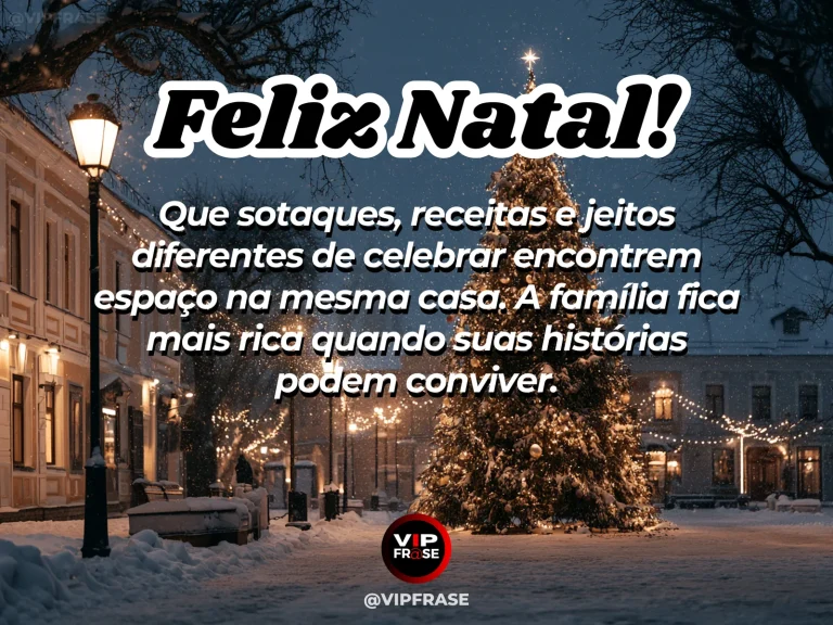 Arte de Natal sobre familia, carinho, com mesa de Natal com pratos variados e detalhes culturais diferentes em atmosfera acolhedora.