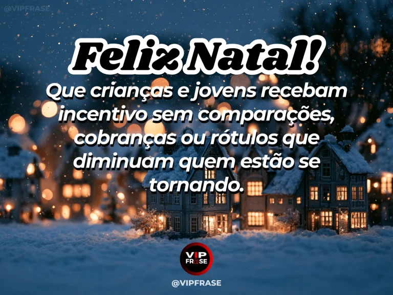 Mensagem de Natal sobre família e autoestima, com mesa infantil de Natal com desenhos sem texto, brinquedos diferentes e pequenas luzes, celebrando individualidade sem competição.