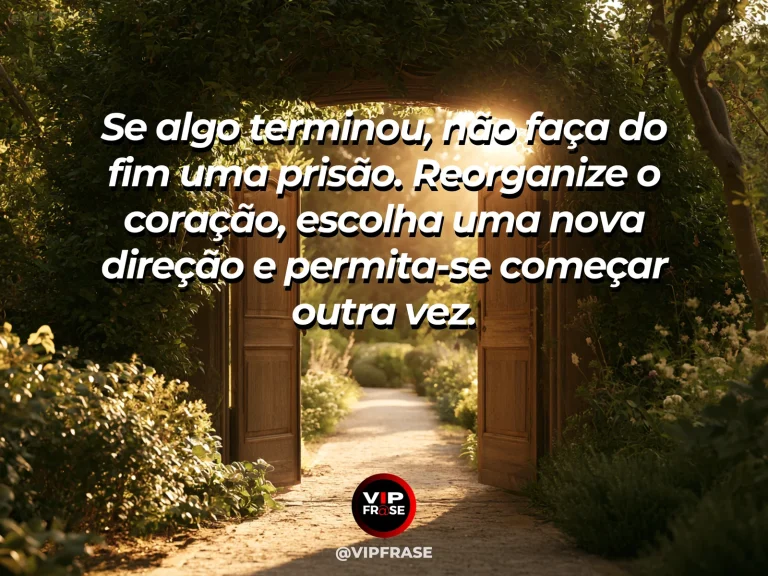 Arte motivacional sobre recomeço, porta aberta para uma paisagem clara depois de um ambiente escuro, representando um novo começo.