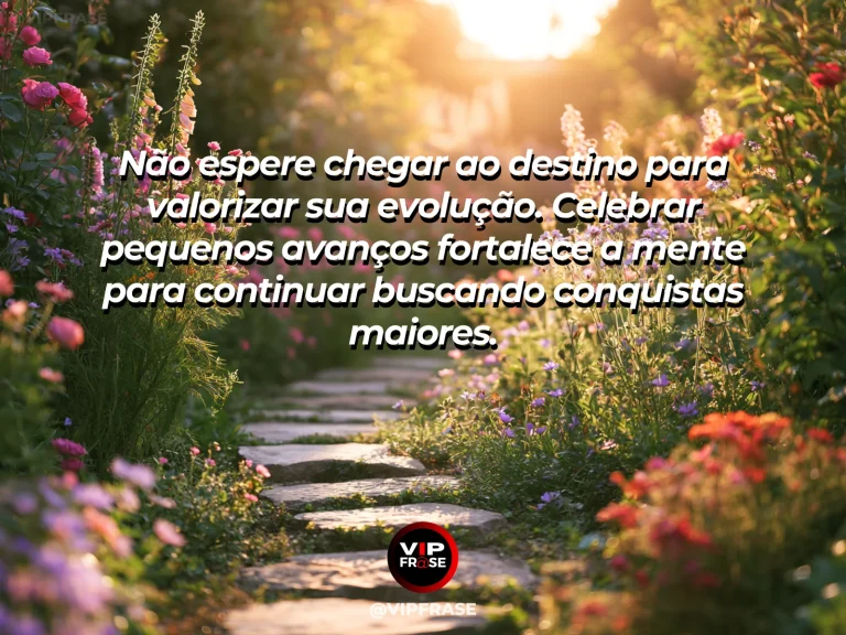 Mensagem motivacional sobre sucesso com horizonte aberto
