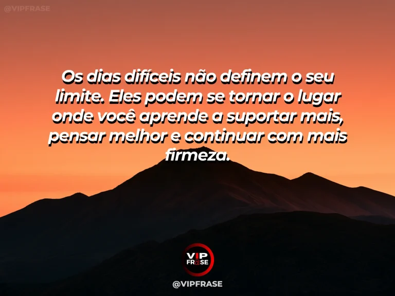 Mensagem motivacional sobre forca com trilha em paisagem ampla