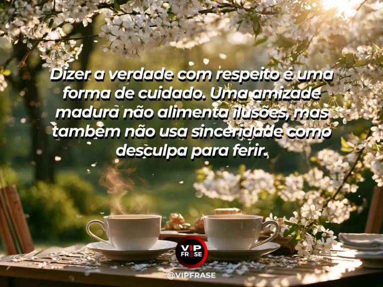 Mensagem de amizade sobre sinceridade com carinho fortalece a amizade, em cena de duas flores de cores diferentes em vaso transparente, com composição equilibrada e limpa, sugerindo verdade com delicadeza.