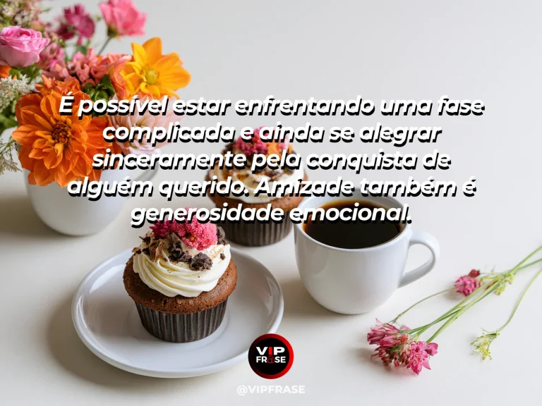 Mensagem sobre amizade, com cena de abraço sincero entre amigos após uma boa notícia, emoção forte porém natural.