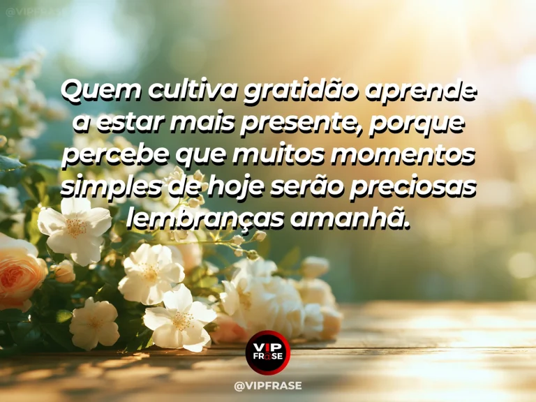 Mensagem de gratidão com cena de cena acolhedora de fim de tarde com luz suave e objetos cotidianos, transmitindo presença e memória futura