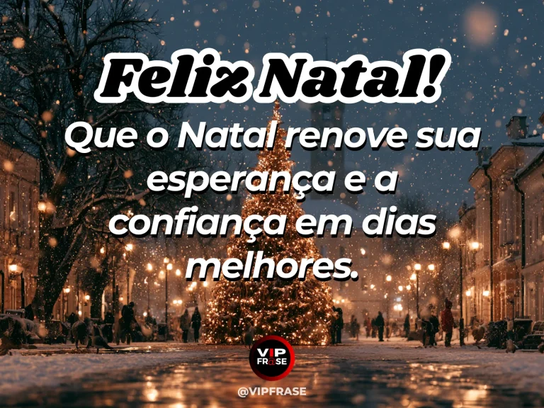 Mensagem de Natal sobre esperanca, com estrela luminosa acima de uma paisagem natalina suave, amanhecer dourado simbolizando esperança.