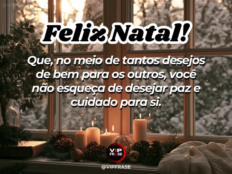 Canto de autocuidado com vela, manta, chá e luzes de Natal, composição serena e acolhedora