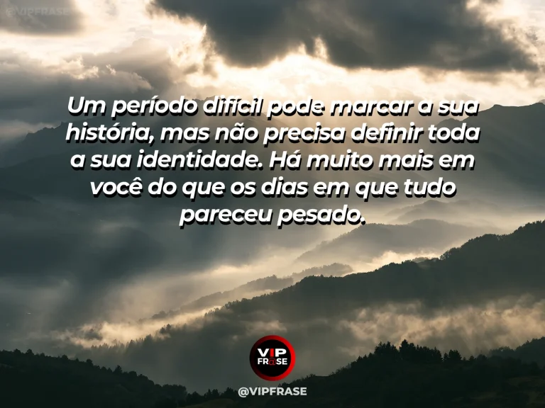Mensagem de reflexão sobre autoestima e esperanca, com pessoa caminhando de uma área sombreada para um campo florido e ensolarado, com forte sensação de renovação.