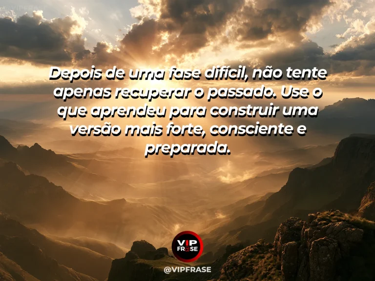 Mensagem motivacional de superação com paisagem renovada depois da chuva