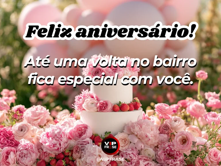Mensagem de aniversário para esposa sobre amor e cumplicidade, com flores e luz natural.