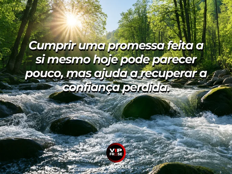 Mensagem de superação com pequenos passos de pedra formando uma travessia segura, simbolizando confiança reconstruída aos poucos.