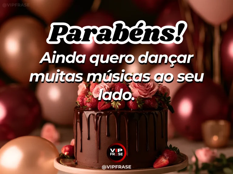 Mensagem de aniversário para esposa sobre amor e cumplicidade, com cenário romântico iluminado.