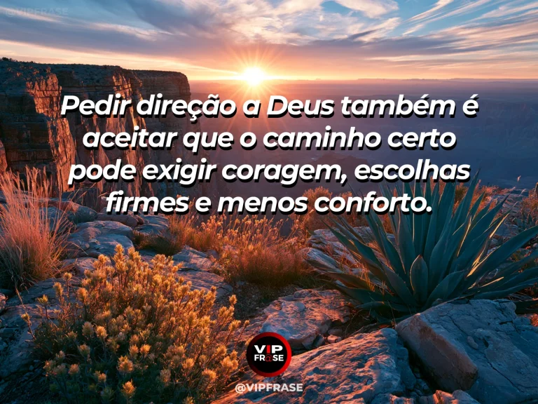 Frase sobre Deus com trilha íngreme porém luminosa atravessando montanhas verdes até um horizonte aberto.