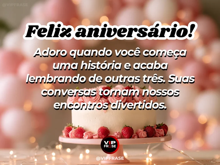 Mensagem de aniversário para esposa sobre alegria compartilhada, com flores e luz natural.