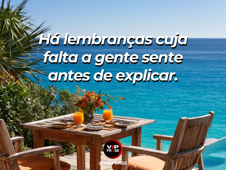 Frase sobre saudade com rede vazia balançando na brisa em jardim de verão.
