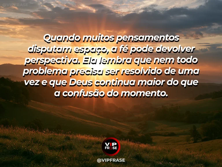 Mensagem de fé sobre fé para recuperar perspectiva, com vista ampla do alto de uma serra sobre vários vales.