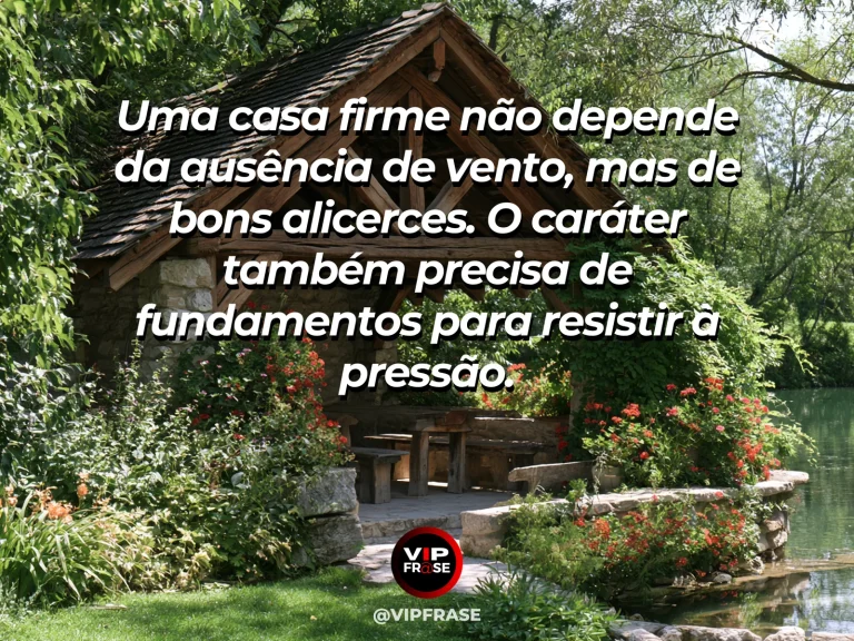 Mensagem de força sobre a força de um alicerce bem firmado, com fortaleza monumental sobre pilar de pedra nas montanhas.