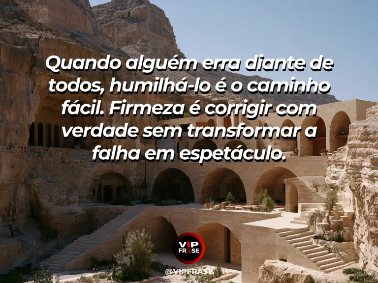 Frase de força sobre a força que não aumenta a ferida, ilustrada por um pátio de pedra florido protegido por arcos de fortaleza.