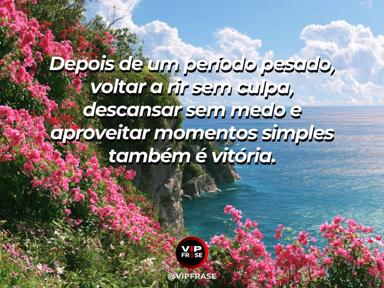 Mensagem de superação em cenário natural sobre a vida pode ficar leve outra vez.
