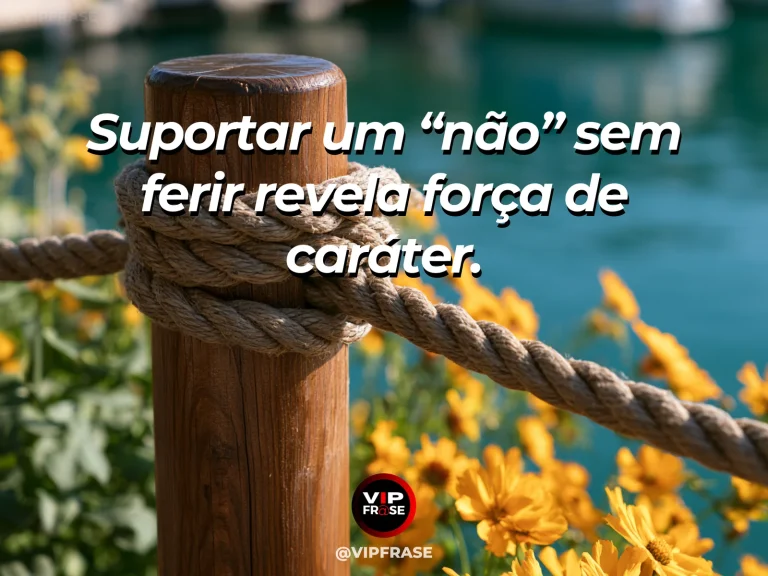 Frase de força sobre aceitar um não, ilustrada por um leão tranquilo descansando sob uma árvore no vale florido.