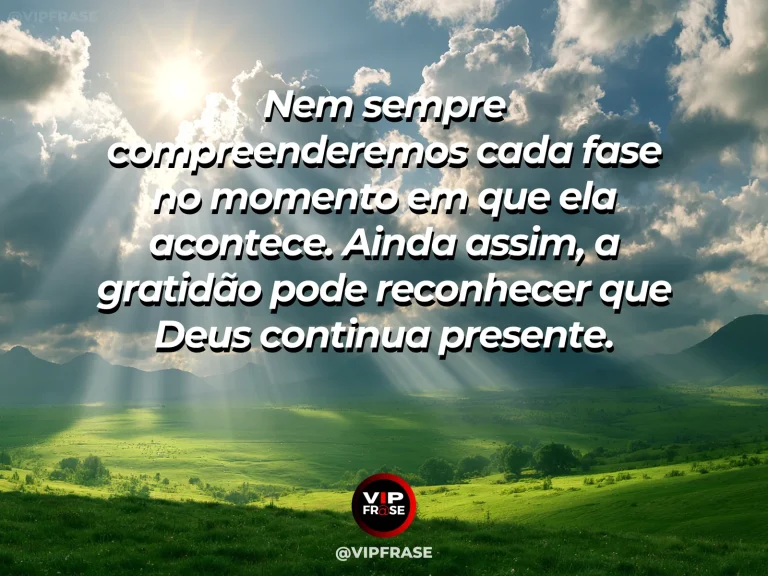 Mensagem de gratidão a Deus com campo iluminado depois da chuva.