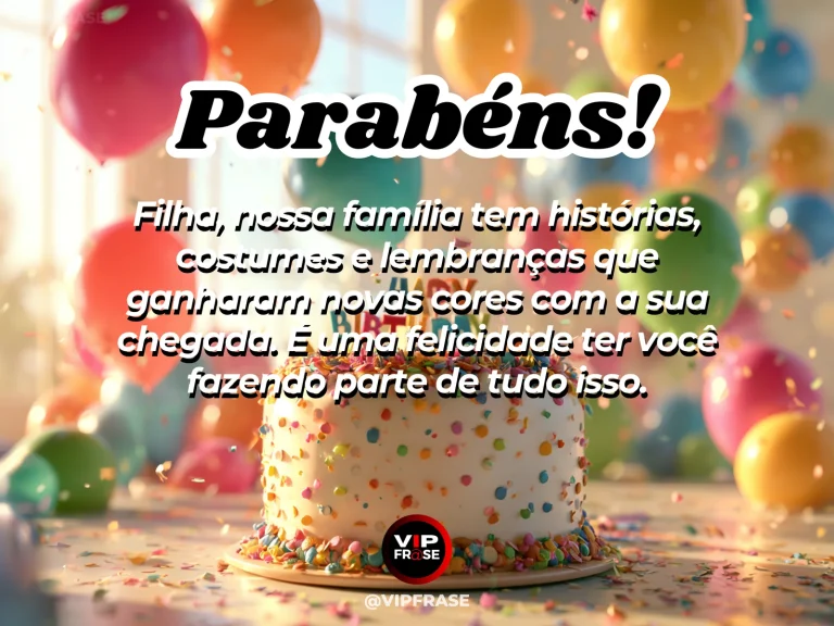 Arte de aniversário para filha sobre familia, com flores e luz natural.