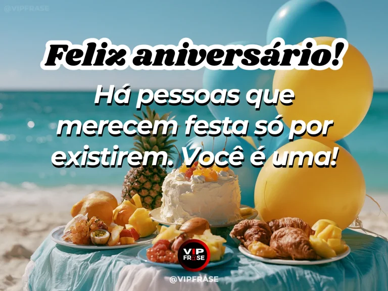 Mensagem de aniversário para alguém especial sobre a alegria de celebrar você, com guirlanda de flores sobre porta colorida.