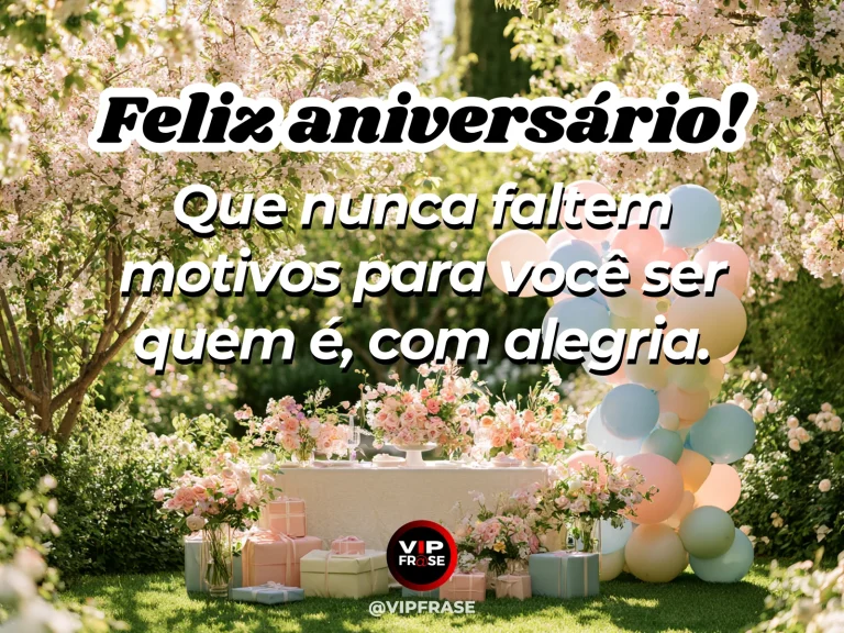 Mensagem de aniversário para alguém especial sobre a beleza do seu jeito de ser, com jardim florido com caminho iluminado.