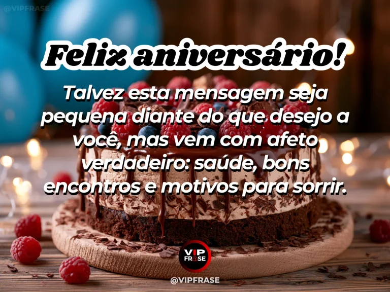 Mensagem de aniversário para alguém especial sobre o carinho que cabe numa mensagem, com arranjo floral vibrante em ambiente claro.
