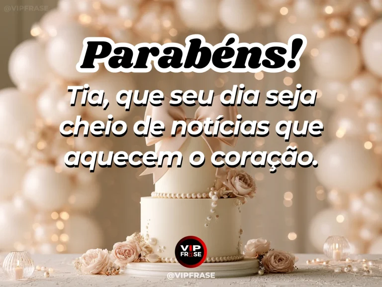 Mensagem de aniversário para tia sobre carinho, com greeting envelopes with roses and a modest birthday cake.